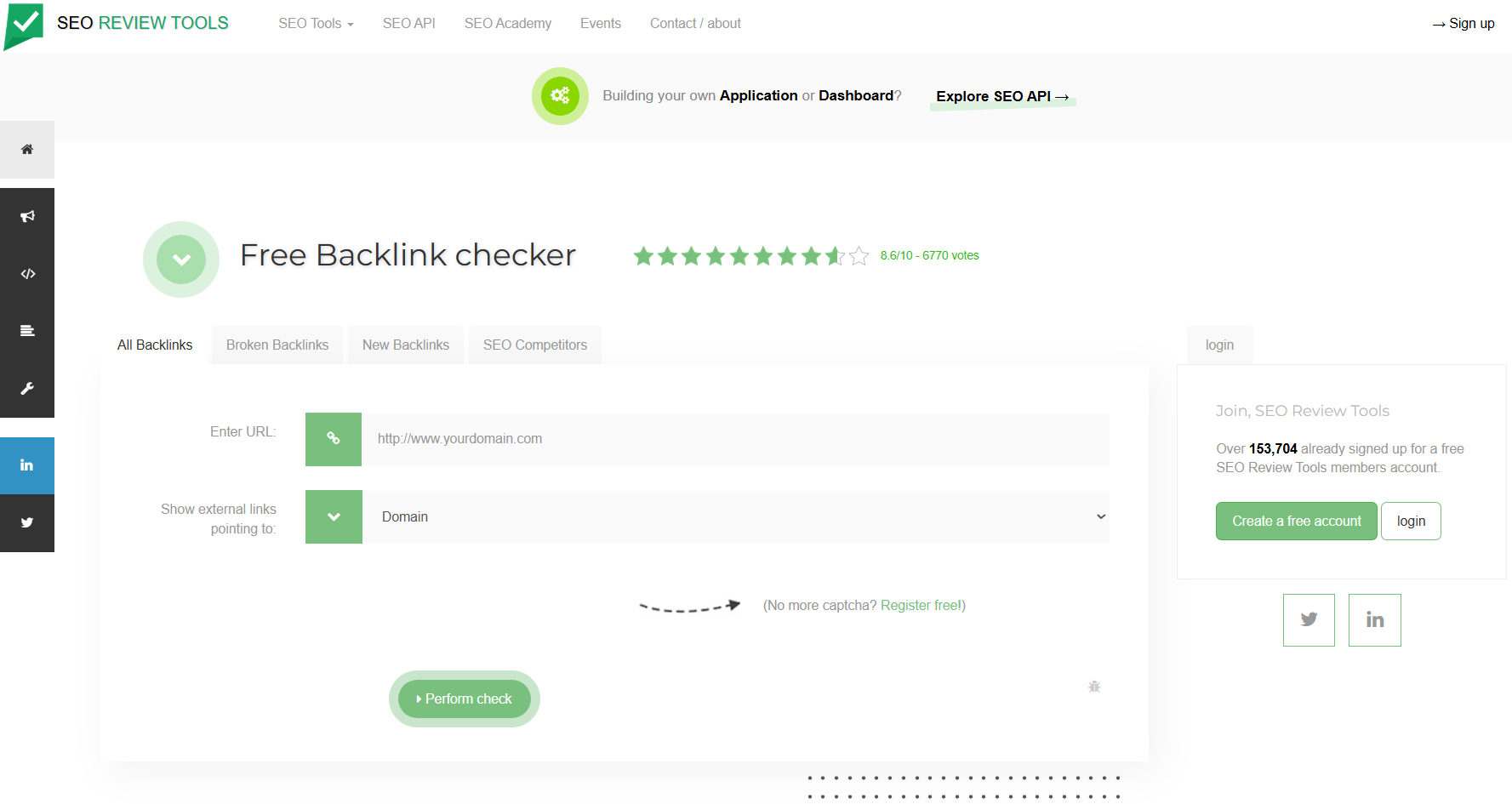 seoreviewtools Backlink Checker